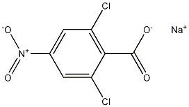 2,6-Dichloro-4-nitro-benzoic acid sodium salt Struktur