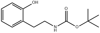 tert-butyl 2-hydroxyphenethylcarbamate Struktur