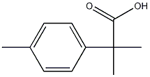 2-Methyl-2-(p-tolyl)propanoic Acid
 Struktur