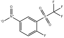 1-fluoro-4-nitro-2-(trifluoromethylsulfonyl)benzene Struktur