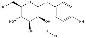 4-Aminophenyl -D-Thiomannopyranoside, Hydrochloride Struktur