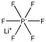 Lithium hexafluorophosphate Struktur