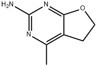 4-methyl-5,6-dihydrofuro[2,3-d]pyrimidin-2-amine Struktur