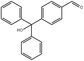 4-(hydroxydiphenylmethyl)benzaldehyde Struktur