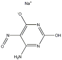 4-Amino-2,6-dihydroxy-5-nitrosopyrimidine Sodium Salt Struktur