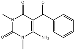 5-Benzoyl-6-amino-1,3-dimethyluracil Struktur