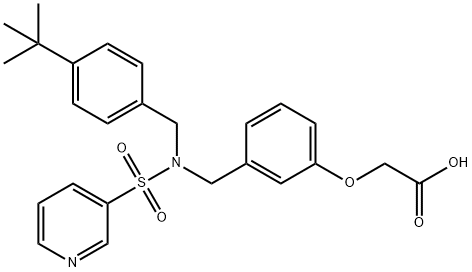 2-[3-[N-(4-tert-Butylbenzyl)-N-(pyridin-3-ylsulfonyl)aminomethyl]phenoxy]acetic acid