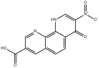 7,10-Dihydro-8-nitro-7-oxo-1,10-phenanthroline-3-carboxylic acid Struktur