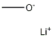 Lithium  methoxide Struktur