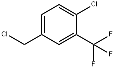 3-trifluoromethyl-4-chlorobenzyl chloride Struktur