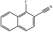 2-Cyano-1-fluoronaphthalene Struktur