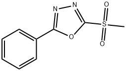 2-(methylsulfonyl)-5-phenyl-1,3,4-oxadiazole Struktur