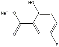 sodium 5-fluoro-2-hydroxybenzoate Struktur