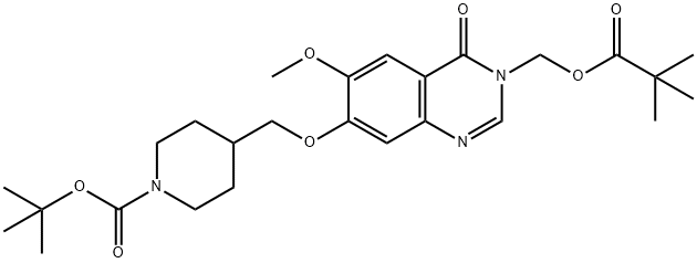 7-(N-tert-Butoxycarbonylpiperidin-4-ylmethoxy)-6-methoxy-3-pivaloyloxymethyl-3,4-dihydroquinazolin-4-one