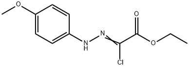 Ethyl 2-chloro-2-(2-(4-methoxyphenyl)hydrazono)acetate Struktur