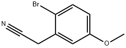 2-(2-bromo-5-methoxyphenyl)acetonitrile Struktur