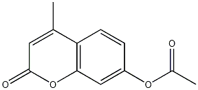 7-Acetoxy-4-methylcoumarin Struktur