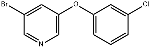 3-Bromo-5-(3-chlorophenoxy)pyridine Struktur