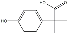 4-hydroxy-.alpha.,.alpha.-dimethyl-Benzeneacetic acid Struktur