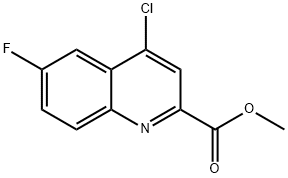 Methyl4-chloro-6-fluoroquinoline-2-carboxylate Struktur