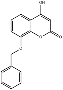 4-Hydroxy-8-benzyloxycoumarin Struktur