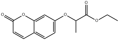 Ethyl 2-(2-oxo-2H-chromen-7-yloxy)propanoate Struktur