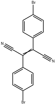 2,3-Bis(4-bromophenyl)-2-butenedinitrile Struktur