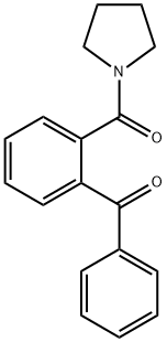 (2-Benzoylphenyl)(pyrrolidin-1-yl)methanone Struktur