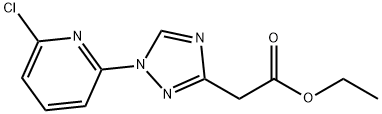 ethyl 2-(1-(6-chloropyridin-2-yl)-1H-1,2,4-triazol-3-yl)acetate Struktur