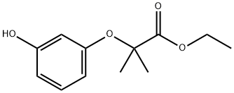 ethyl 2-(3-hydroxyphenoxy)-2-methylpropanoate Struktur