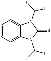 1,3-BIS(DIFLUOROMETHYL)BENZIMIDAZOLE-2-THIONE Struktur