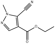 5-Cyano-1-methyl-1H-pyrazole-4-carboxylic acid ethyl ester Struktur