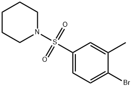 2-Bromo-5-(piperidinosulfonyl)toluene Struktur