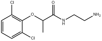 N-(2-Aminoethyl)-2-(2,6-dichlorophenoxy)propanamide Struktur