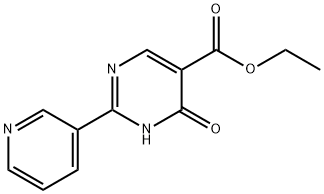 1,6-Dihydro-6-oxo-2-(3-pyridinyl)-5-pyrimidinecarboxylic acidethylester Struktur