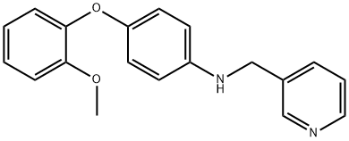 4-(2-methoxyphenoxy)-N-(pyridin-3-ylmethyl)aniline Struktur