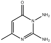 2,3-diamino-6-methylpyrimidin-4(3H)-one Struktur