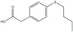 2-(4-(butylthio)phenyl)acetic acid Struktur