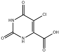 5-Chloro-1,2,3,6-tetrahydro-2,6-dioxo-4-pyrimidinecarboxylic acid Struktur