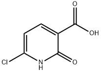 6-Chloro-2-hydroxynicotinic acid Struktur