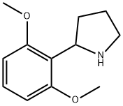 2-(2,6-dimethoxyphenyl)pyrrolidine Struktur