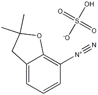 7-Benzofurandiazonium, 2,3-dihydro-2,2-dimethyl-, hydrogen sulfate Struktur