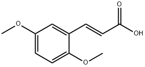 (2E)-3-(2,5-Dimethoxyphenyl)-2-propenoic acid Struktur