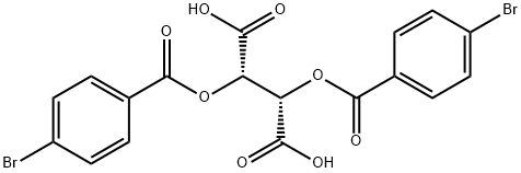 (2S,3S)-2,3-bis(4-bromobenzoyloxy)succinic acid Struktur