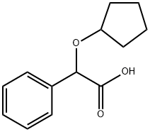 2-(Cyclopentyloxy)-2-phenylacetic acid, sodium salt Struktur