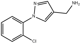 (1-(2-chlorophenyl)-1H-pyrazol-4-yl)methanamine Struktur