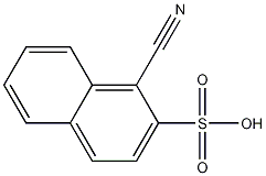 1-Cyanonaphthalene-2-sulfonic acid Struktur