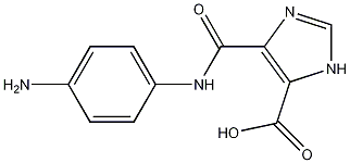 5-(4-Aminophenylcarbamoyl)-3H-imidazole-4-carboxylicacid Struktur