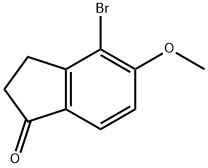 4-bromo-5-methoxy-2,3-dihydroinden-1-one Struktur