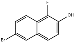 6-bromo-1-fluoronaphthalen-2-ol Struktur